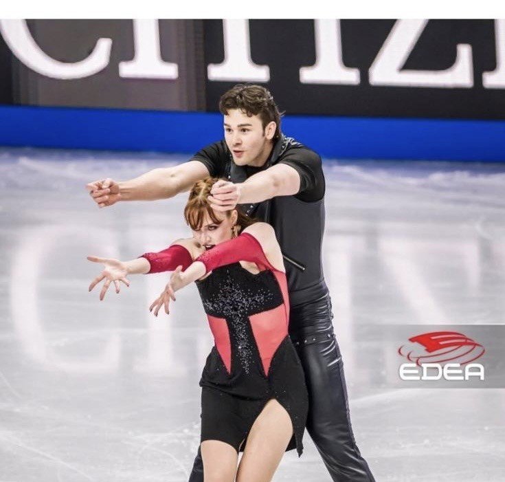 Samantha and Daniel at an international competition